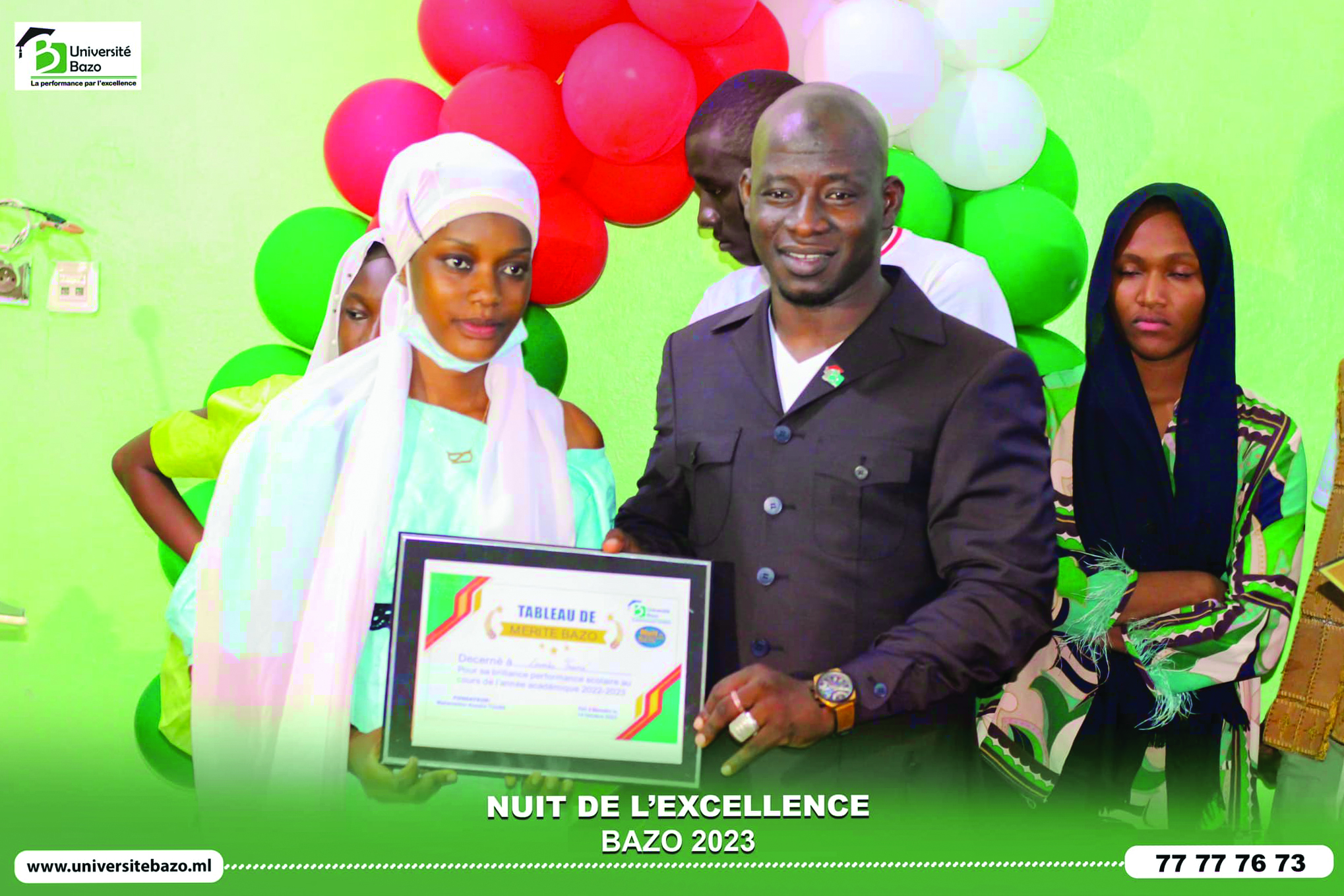 Nuit d’excellence de l’université Bazo : Des tableaux de mérite remis aux meilleurs bacheliers de 2023 